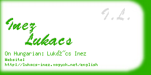 inez lukacs business card
